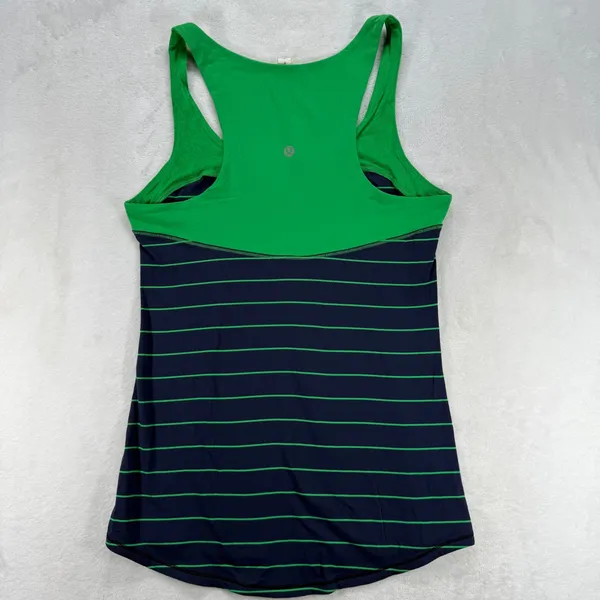 Lululemon Tank Top Racerback‎ Striped Athletic Sleeveless Size 6 - Image 5