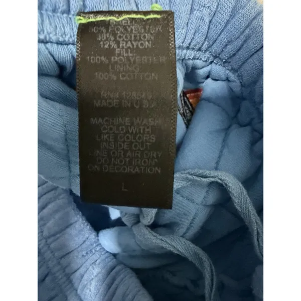 Aviator Nation‎ Quilted Sweatpants Ocean Blue Size Large - Image 12