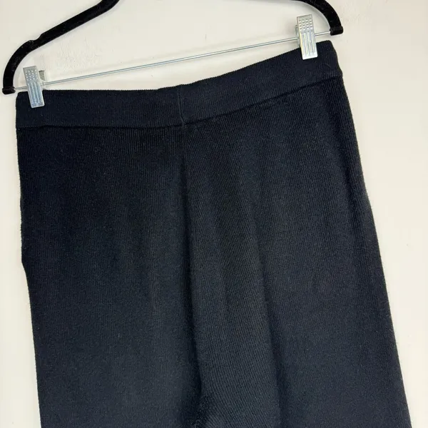 ZYIA Active Womens Black Soft n Warm Joggers Sz Large Ribbed Cozy Knit - Image 11