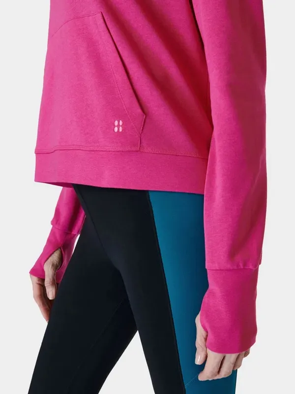 Sweaty Betty After Class Hoodie Pink Hooded Pullover Sweatshirt Updated Style - Image 11