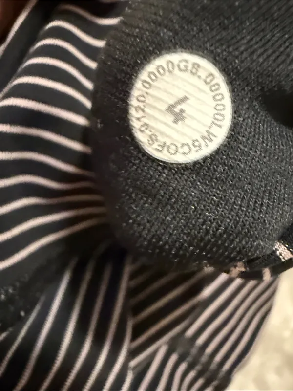 lululemon athletica Black & White Striped High-Rise Leggings - Image 3