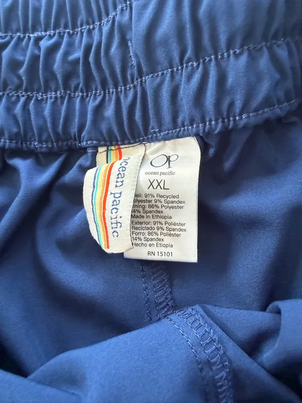 Ocean Pacific Women’s Blue Swim Trunks size XXL - Image 4
