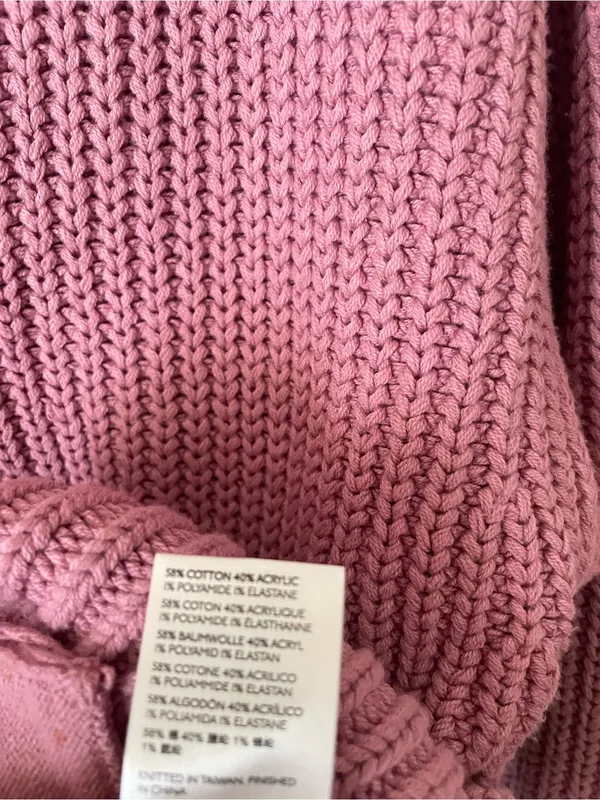 Free People Swim Too Deep Cardigan in Smoked Pink Size XS - Image 7