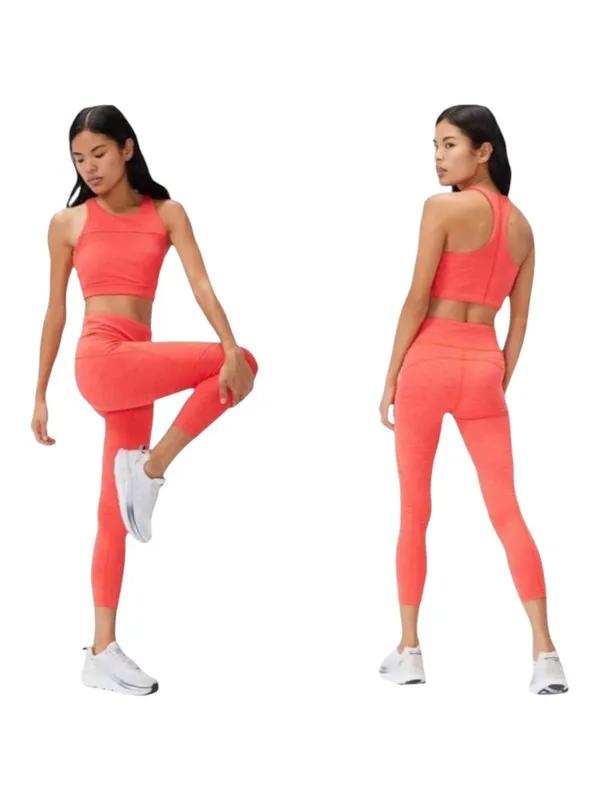 Outdoor‎ Voices Sports Bra Women Medium Red Racerback TechSweat Crop Tank Top - Image 2