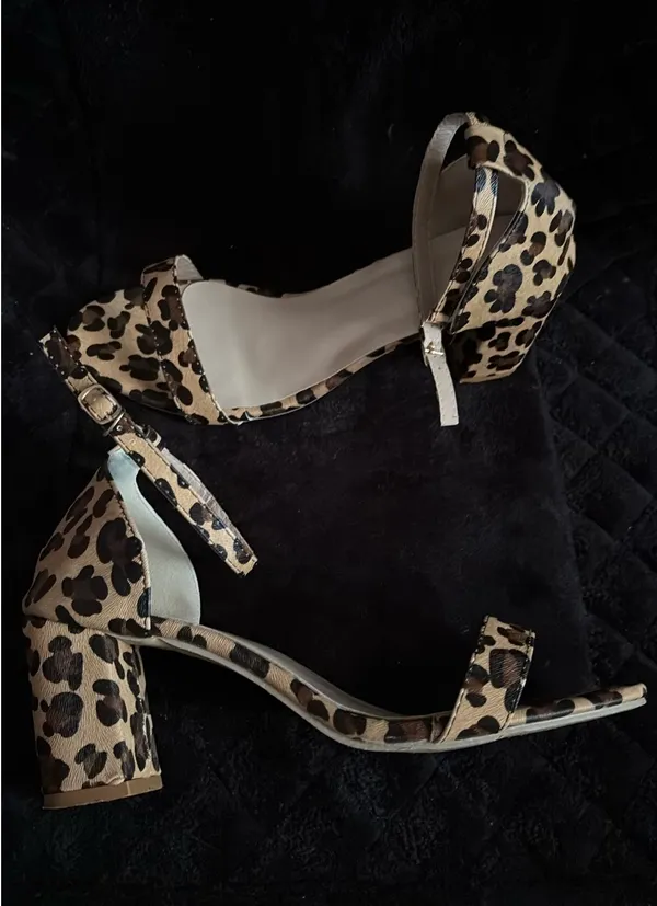 Leopard print block heel Brown Size 10 - Image 2