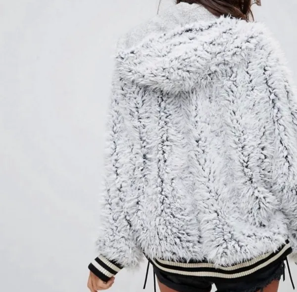 Free people fuzzy dolman jacket - Image 3