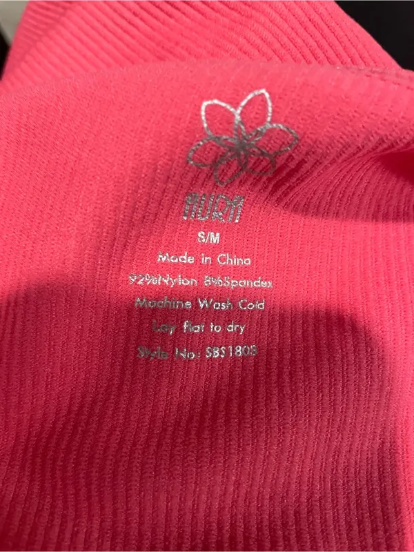 Aura Twist-Front Long Sleeve Bodysuit - Bright Pink - Image 2