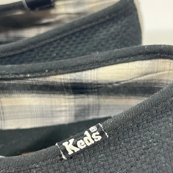 Keds Kickstart Canvas Sneakers Womens Sz 8 Black & Gray‎ Preowned - Image 5