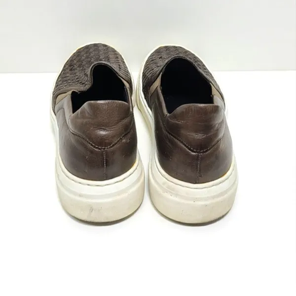 M. Gemi Cerchio Leather Slip On Shoes in Brown Size 6‎ - Image 4