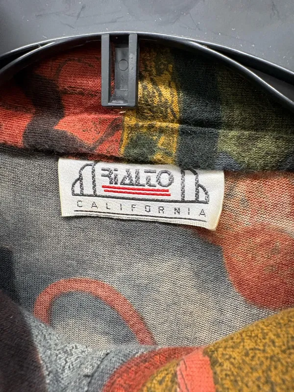 Vintage Rialto California High Collar Mixed Media Jacket - Image 3