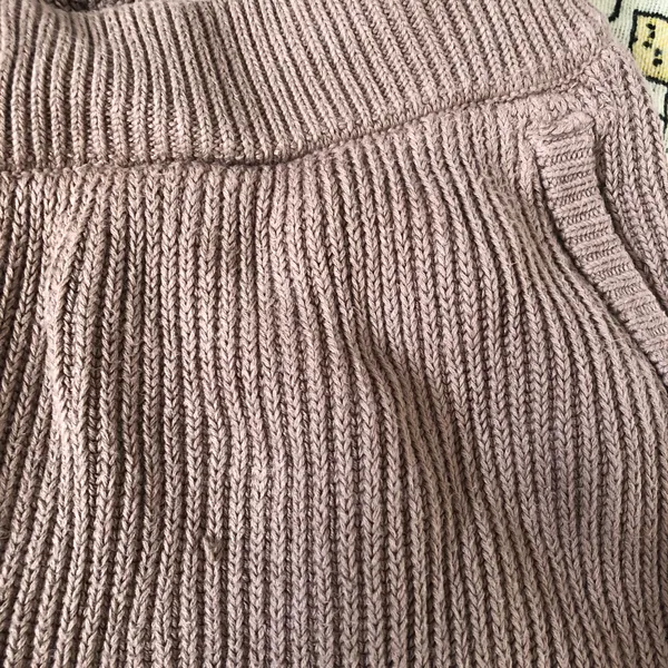 Alo Yoga Domain Rib Knit Sweatpant Gravel S - Image 8