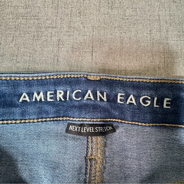 American Eagle AE Next Level High Waisted Jegging Dark Skinny Jeans Size 8 - Image 10