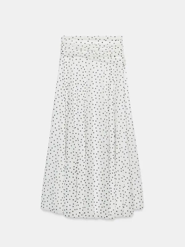 Nwt Zara Long Polka Dot Skirt Size S - Image 7