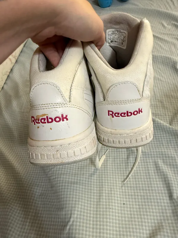 Reebok double tongue high top sneakers size 8 - Image 5