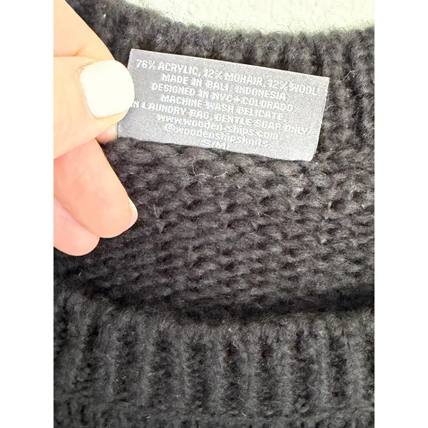 Wooden Ships Mohair Wool Cider & Donuts sweater size S/M - Image 3