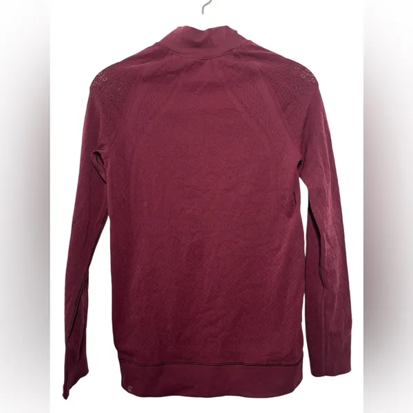 Lululemon Reveal 1/2 Zip Mindful Motion Deep Ruby - Image 9