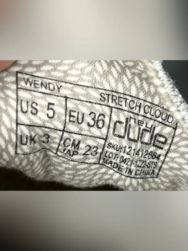 Hey Dude Women’s Size 5 Wendy Grey Stretch Cloud Slip On Shoes - Image 6