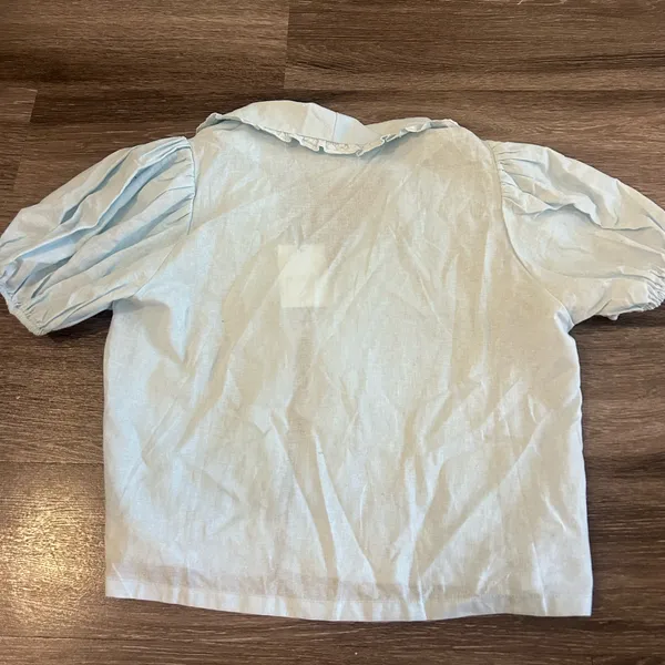 Mabel Puff Sleeve Tie Top - Image 8