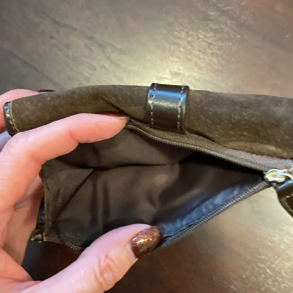 Wilson's Leather suede leather wallet brown EUC - Image 6