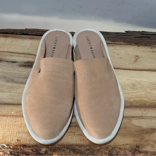 Lucky Brand Leather mules Size 9 A45‎ - Image 5