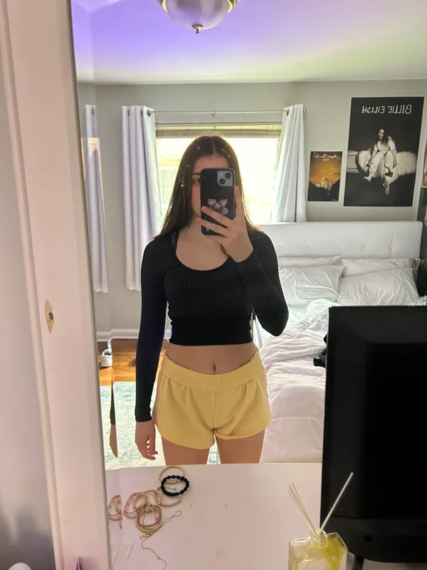 OFFLINE by Aerie Cropped Long Sleeve Seamless Ribbed - Image 2
