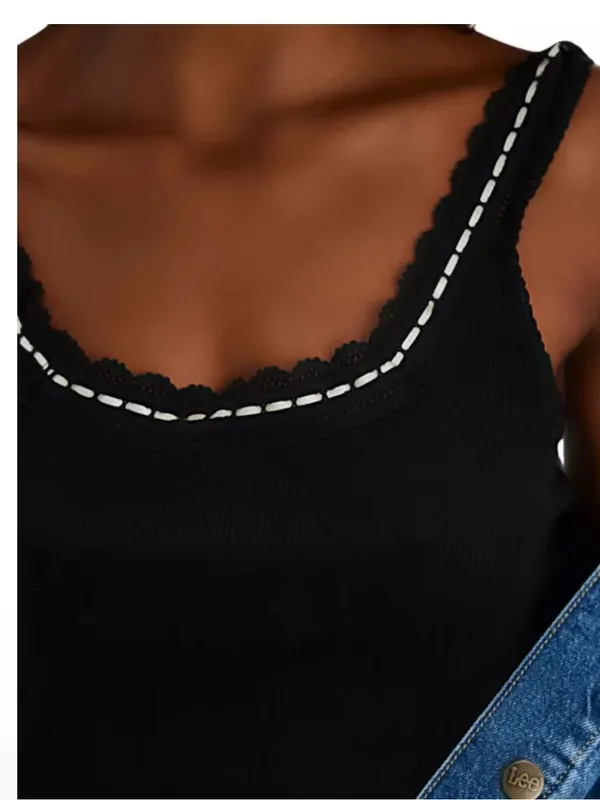 NWOT free people Only You Pointelle Tank Top - Image 3