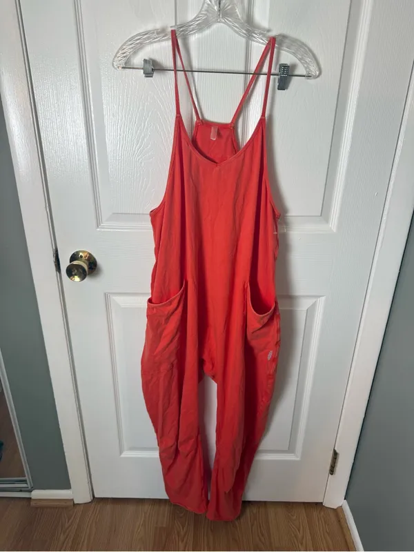 Free People Hot Shot Onesie in Orange S - Image 2