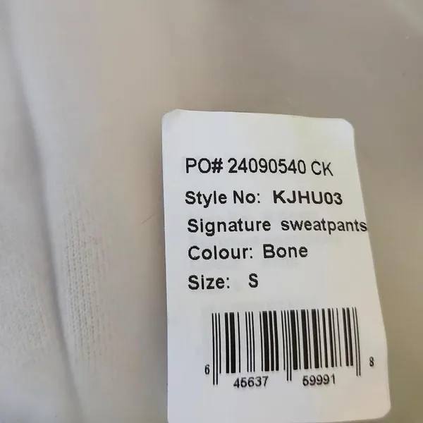 NWT COMFRT SIGNATURE Oversized Sweatpants. BONE, SMALL, Unisex - Image 4