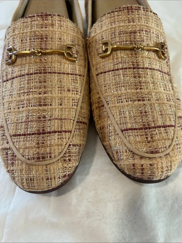 Sam Edelman Women's Loraine Loafer Pale Gold Boucle, 10, NEW with tags, no box - Image 8