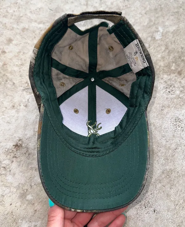 Browning Vintage Camo Baseball Hat Cap - Image 3