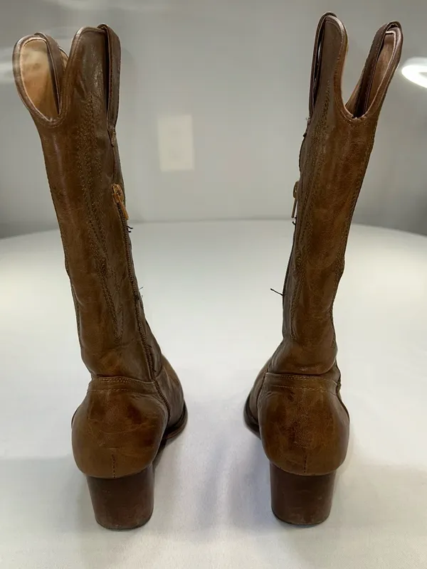 Roper Women's Nettie Western Performance Boots - Round Toe Tan 7.5 - Image 6