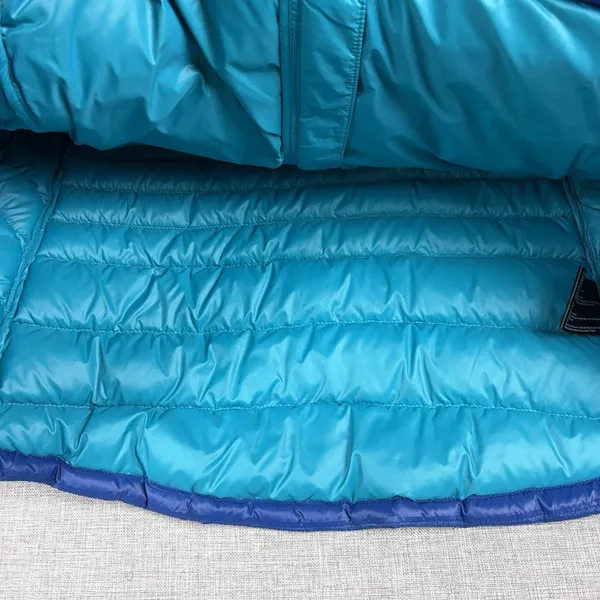 Bernardo Vest Womens XL Blue Goose Down Quilted Puffer Full Zip Lightweight - Image 4