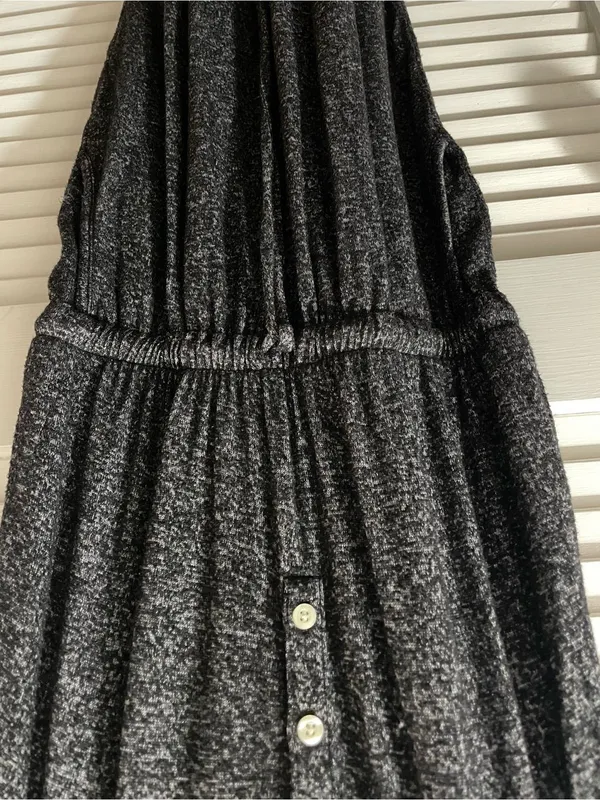 Old Navy Heather Black Sleeveless One-Piece Sleeveless Jumpsuit - Image 4