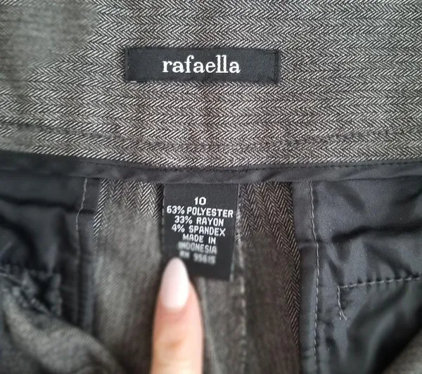 Rafaella Wide Leg Classic Fit Trouser Dress Pants - Image 3
