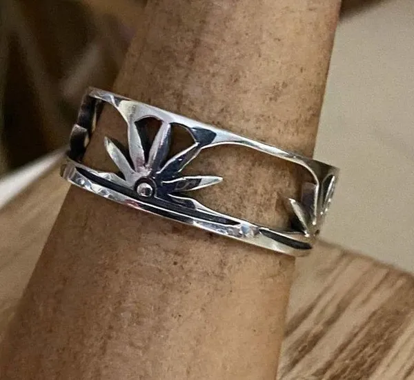 Sunrise Sterling Silver Band Ring Sizes 8,9 - Image 3
