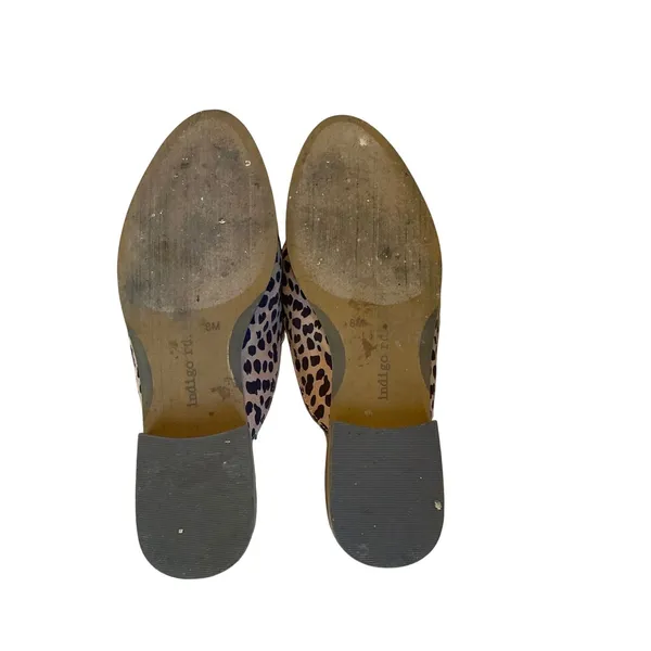 Indigo rd. Women Leopard‎ Print Pointed Toe Mule Loafers Tan Black Size 8M - Image 4