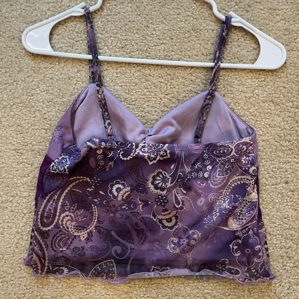 Amazon Purple Floral Tank Top - Image 3