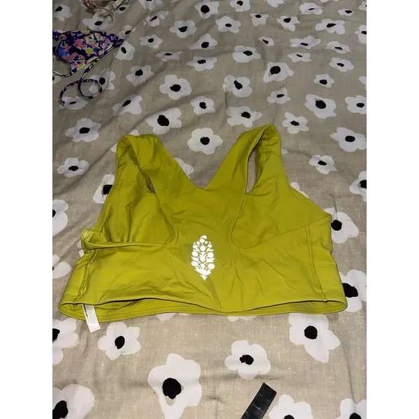Free People Green Honeydew Sports Bra - Image 4