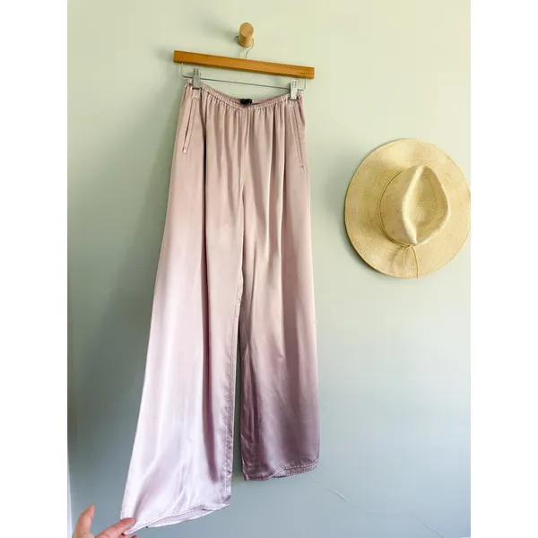 J.Crew | NWT Cosmo Pant in Luster Charmeuse Subtle Mauve | Sz XS - Image 3