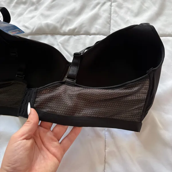 NWT Hanes Comfort Flex Fit Wireless Bra Black Womens XL G521 HB21 - Image 4