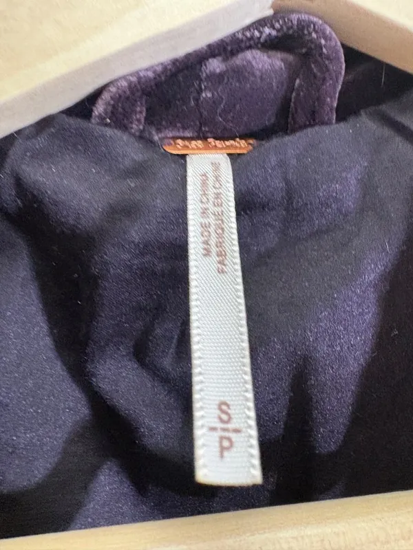 Free People Yesterdays Muse Velvet Jacket Size Small - Image 11