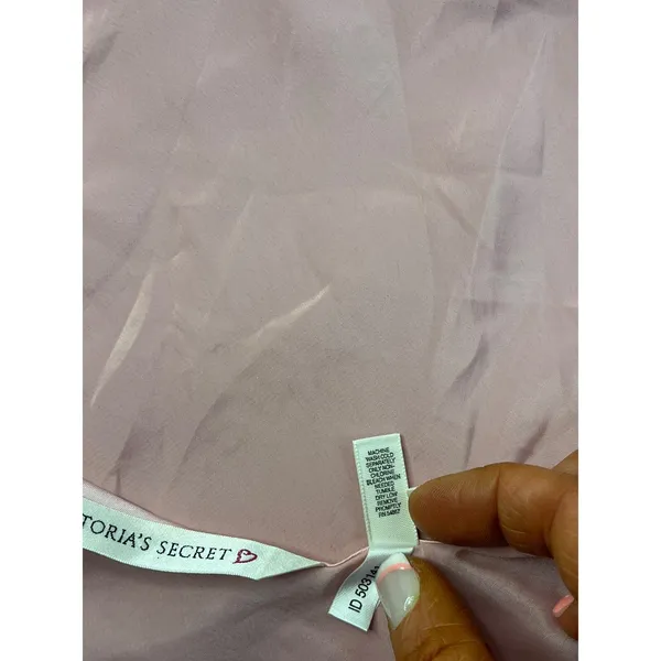Vintage Silky Victoria's Secret Pale Pink‎ Satiny Tank Med - Image 4