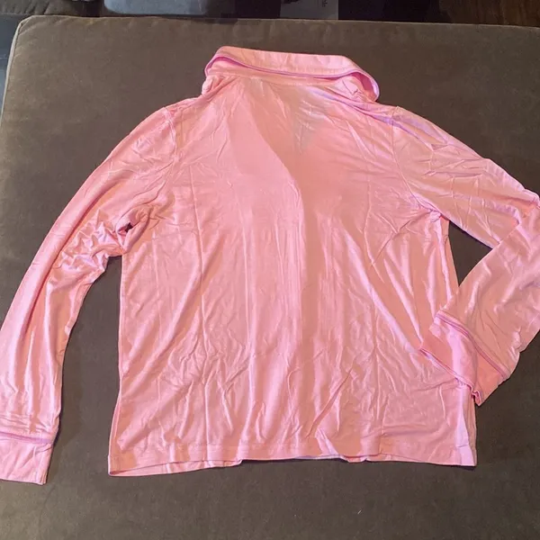 ASOS Design Women’s Long Sleeve Shirt & Pants Pajama Set Pink Piping Size 4 NEW - Image 11
