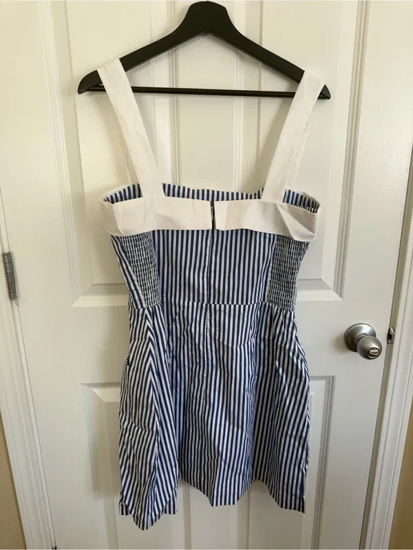 Amanda Uprichard Mindy Dress in Bayhaven Stripe L - Image 5