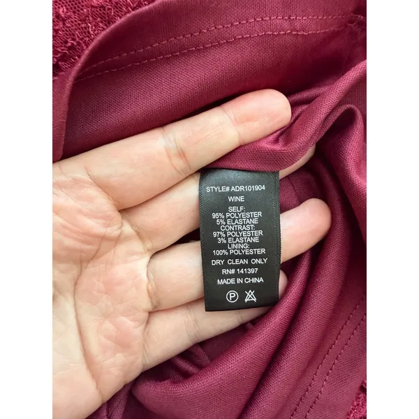 ASTR The Label Wine Sequin Twisted Knot Mini Dress Size Medium NEW - Image 6
