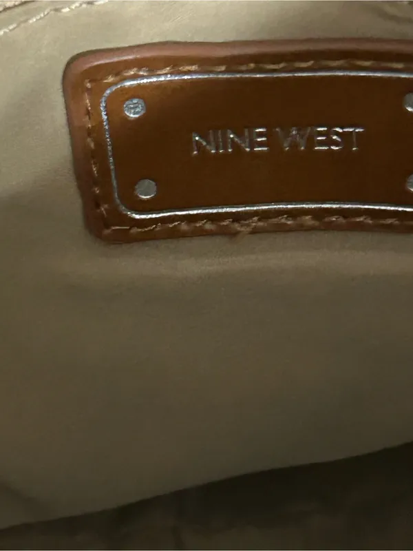Nine West Women’s Floral Accent Beige Shoulder Bag - Image 9
