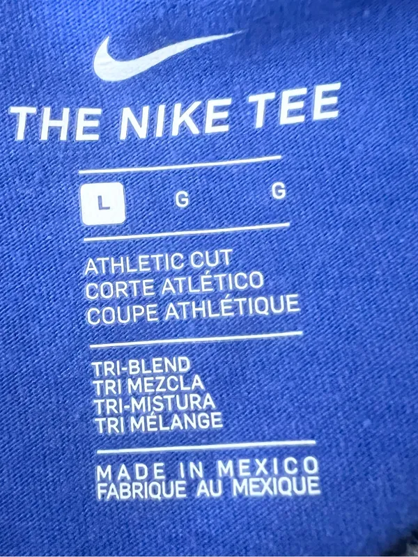NIKE University of Florida Gators Blue & Orange Sporty Raglan Tee Size Large - Image 7