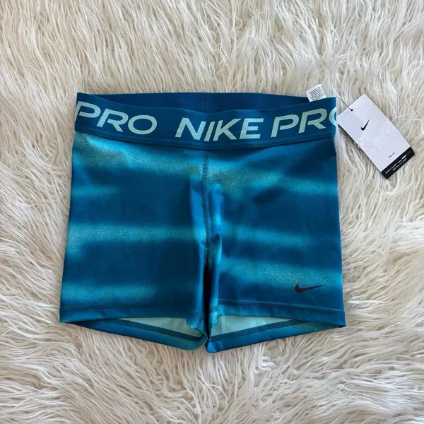Nike Pro Shorts Green Abyss Size Medium IH7636-301 - Image 2