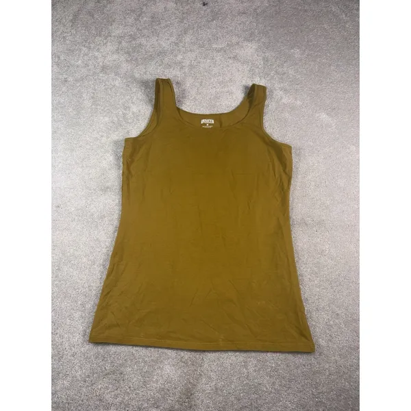 Duluth Trading Co. Tank Womens Mustard Yellow No-Yank Racerback - Image 3