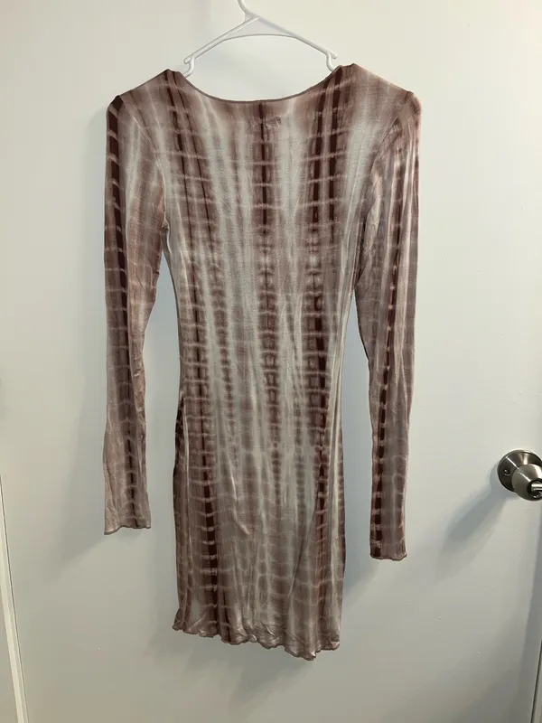 Princess Polly Brown Tie Dye Dress - Image 3